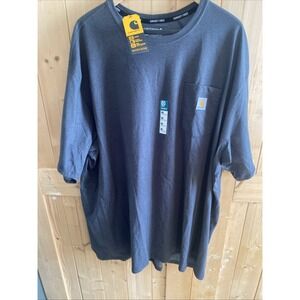 Carhartt Force Shirt Men 4XL Gray Relaxed Fit Pocket Tee Crewneck Workwear New